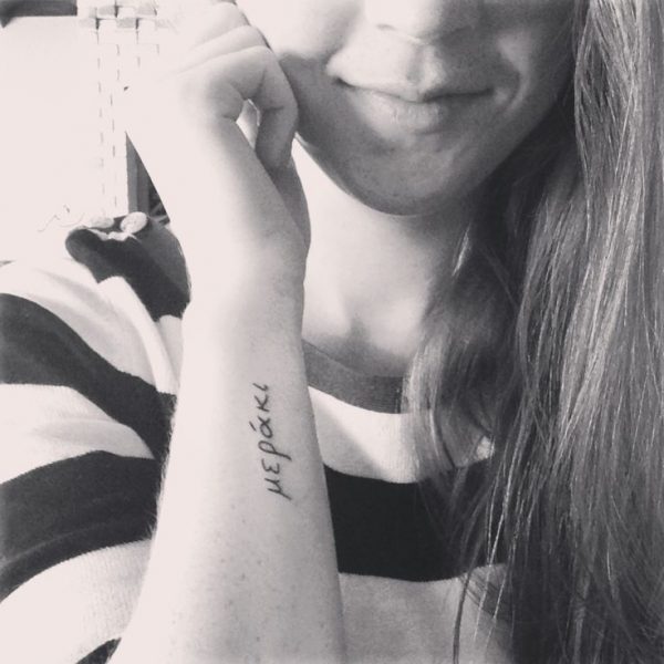 115 Small tattoos with letters and symbols for girls