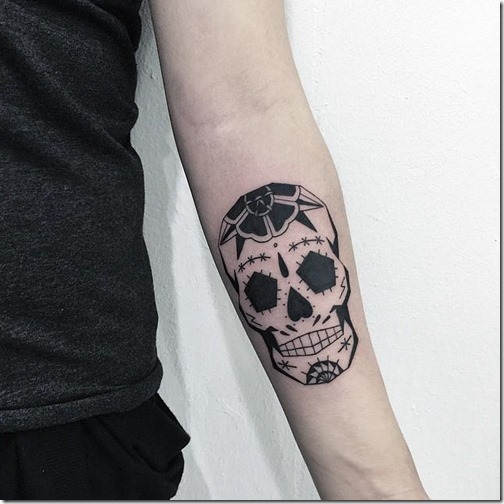 Wonderful Mexican cranium tattoos