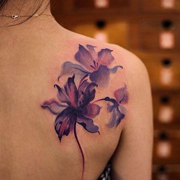 Small and delicate shoulder tattoos for girls