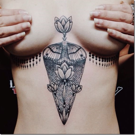 Putting Sternum Tattoo Designs For Ladies