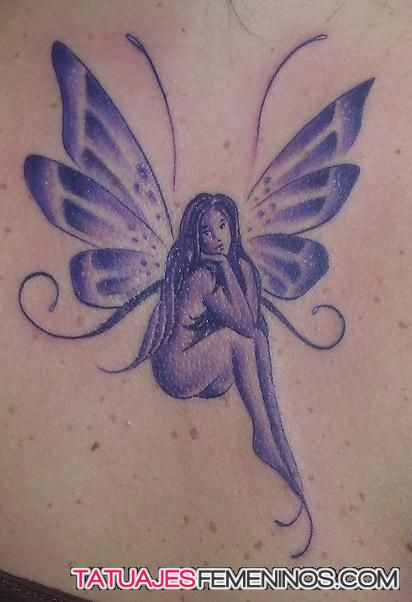 108 Tattoos of owls and fairies for girls