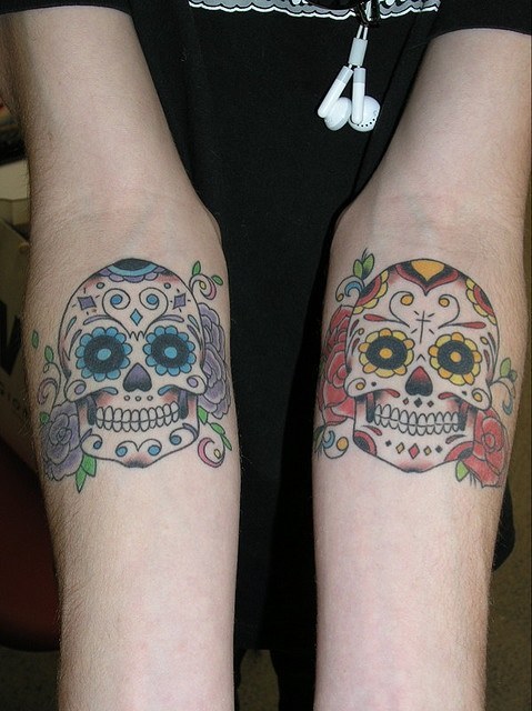 Wonderful Mexican cranium tattoos