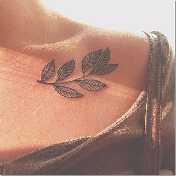 Stylish and Impertinent Clavicle Tattoos for Girls