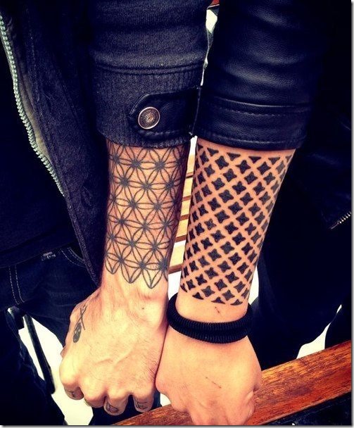 Lovely Exterior Of The Forearm Tattoos