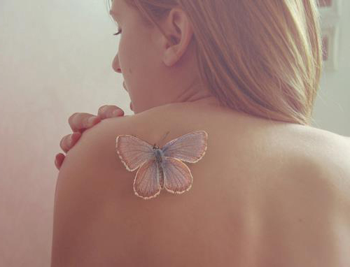 Small and delicate shoulder tattoos for girls