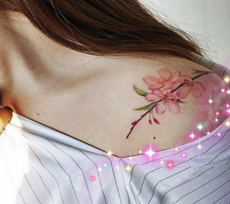 Small and delicate shoulder tattoos for girls