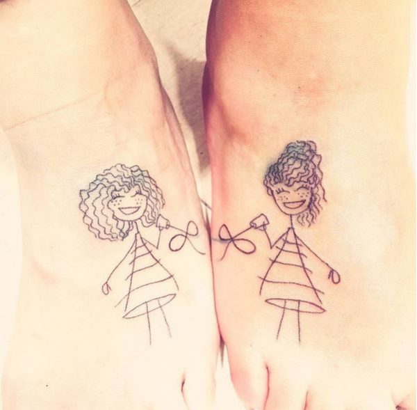 +100 Tattoos for greatest pals with nice designs