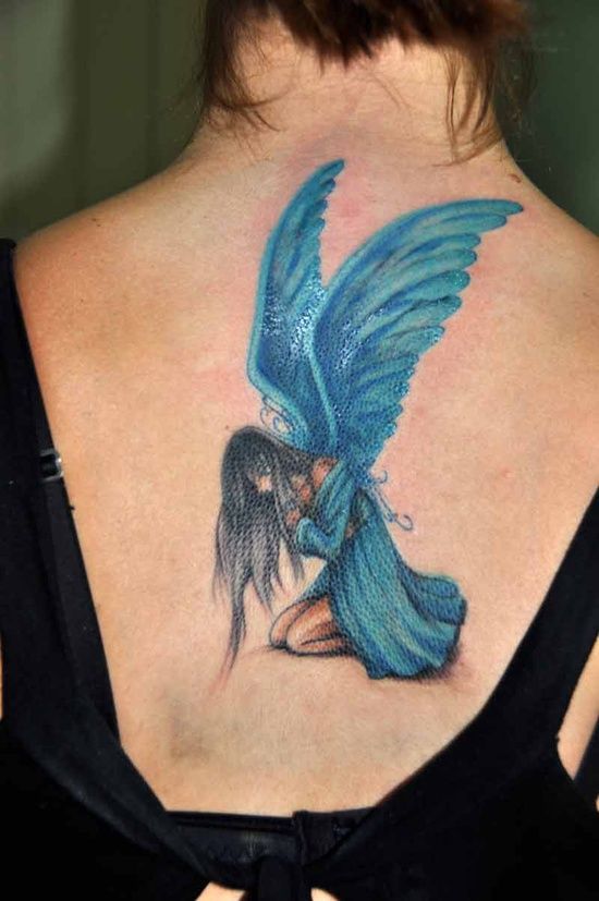 108 Tattoos of owls and fairies for girls