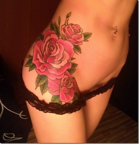 Seductive Hip Tattoos For Ladies