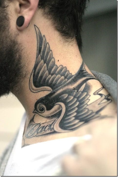 Spectacular Neck Tattoo Designs