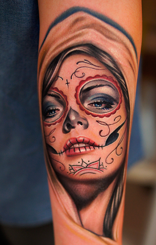 Wonderful Mexican cranium tattoos