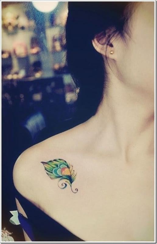 Stylish and Impertinent Clavicle Tattoos for Girls