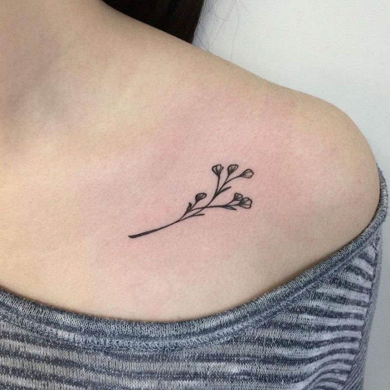 Flower tattoo: concepts, meanings and picture choice