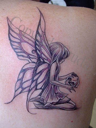 108 Tattoos of owls and fairies for girls