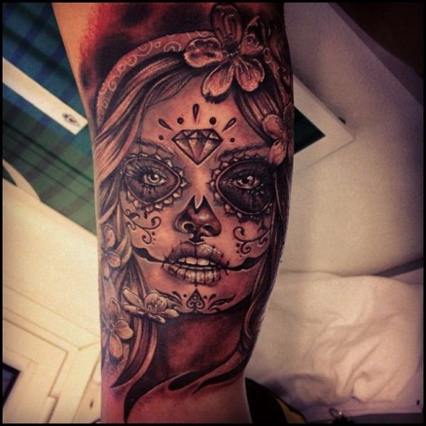 Wonderful Mexican cranium tattoos