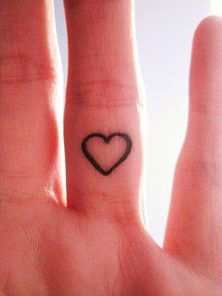 Tattoos of hearts small and authentic designs