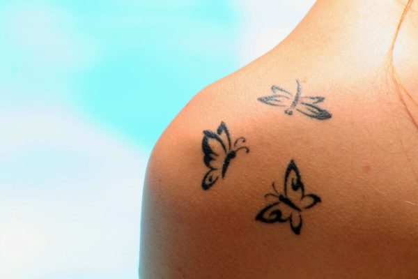 Small and delicate shoulder tattoos for girls