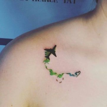 Small and delicate shoulder tattoos for girls