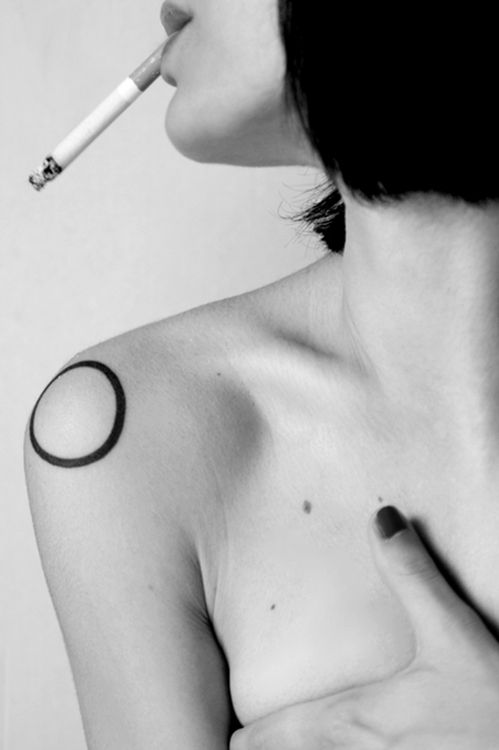 Small and delicate shoulder tattoos for girls