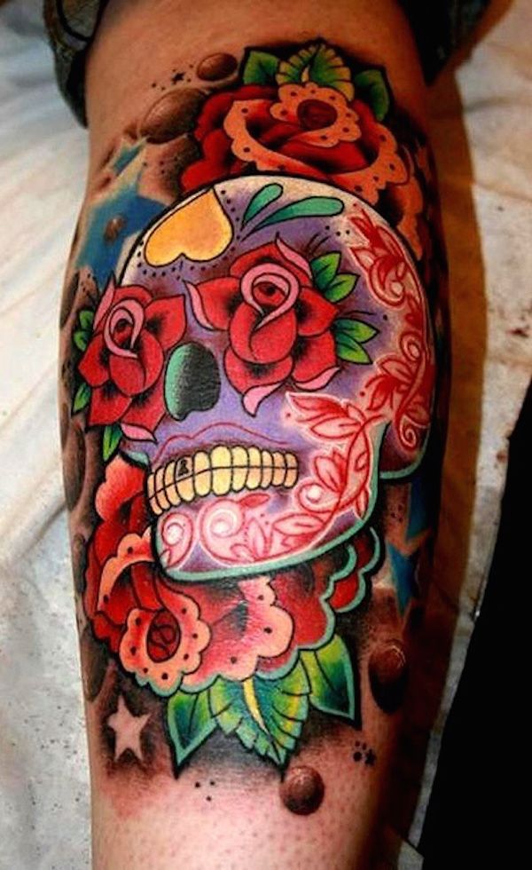 Wonderful Mexican cranium tattoos