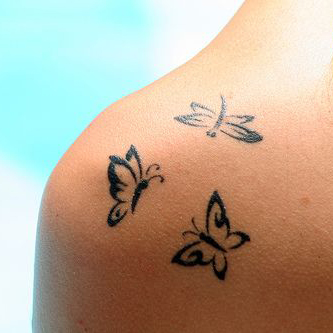 Small and delicate shoulder tattoos for girls