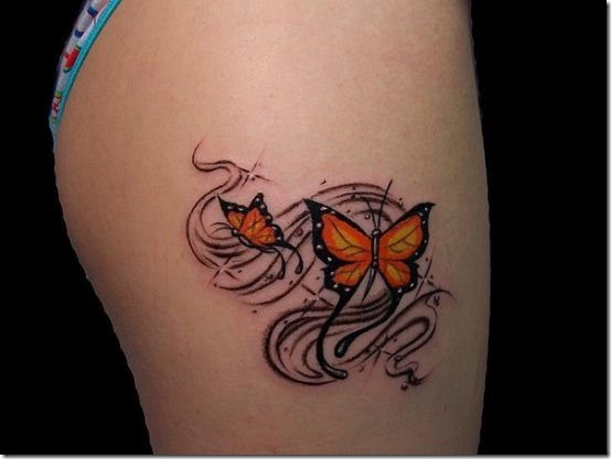 Sizzling Butterfly Tattoo Designs for Ladies