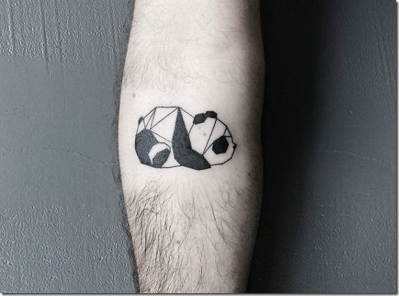 Lovable Plush Panda Tattoo Designs