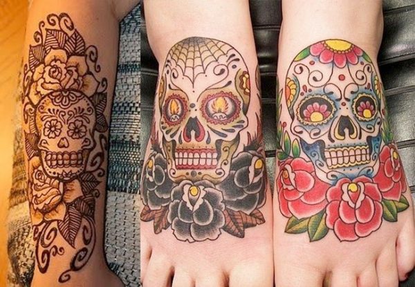 Wonderful Mexican cranium tattoos