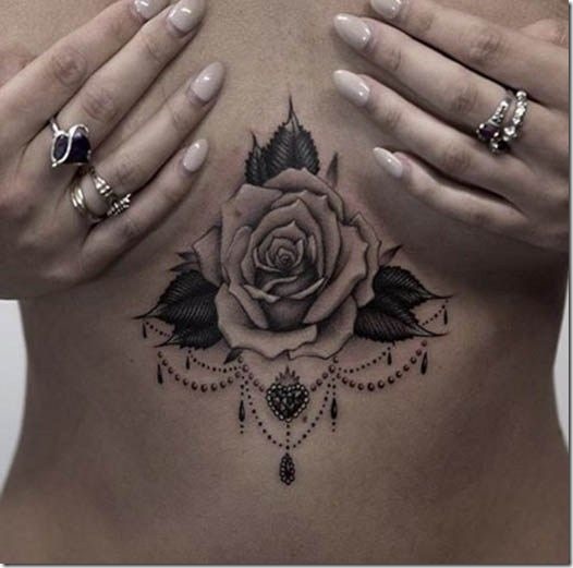 Putting Sternum Tattoo Designs For Ladies