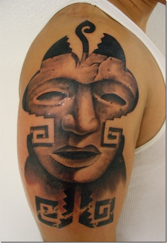 Distinctive Aztec Tattoos For Males