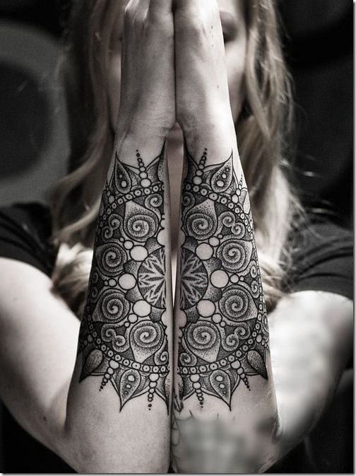 Lovely Exterior Of The Forearm Tattoos