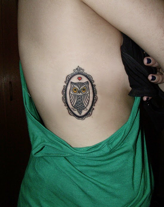 108 Tattoos of owls and fairies for girls