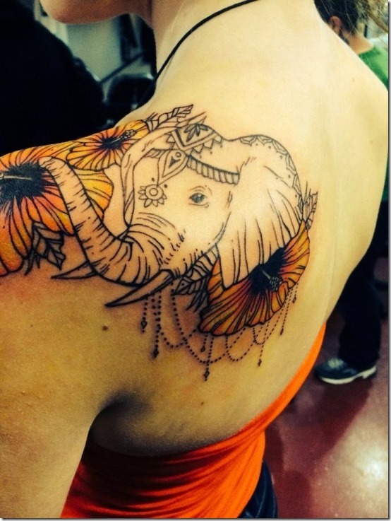 Inventive Elephant Tattoo Designs For Males And Girls