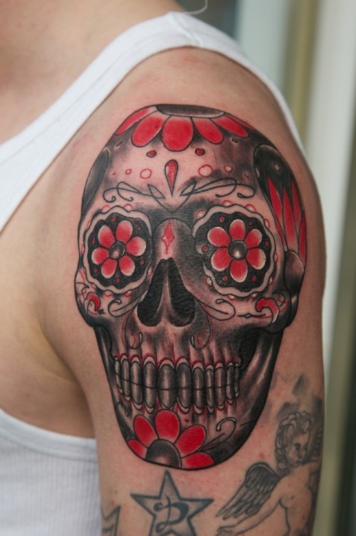 Wonderful Mexican cranium tattoos