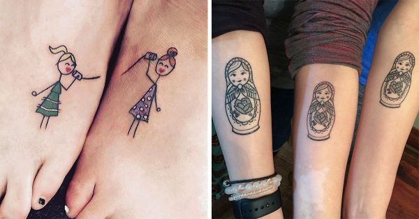 115 Small tattoos with letters and symbols for girls