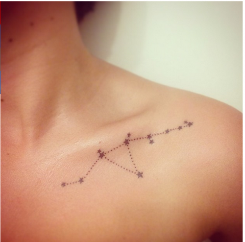 Small and delicate shoulder tattoos for girls