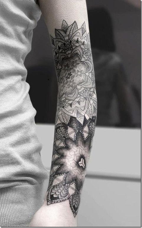 Lovely Exterior Of The Forearm Tattoos