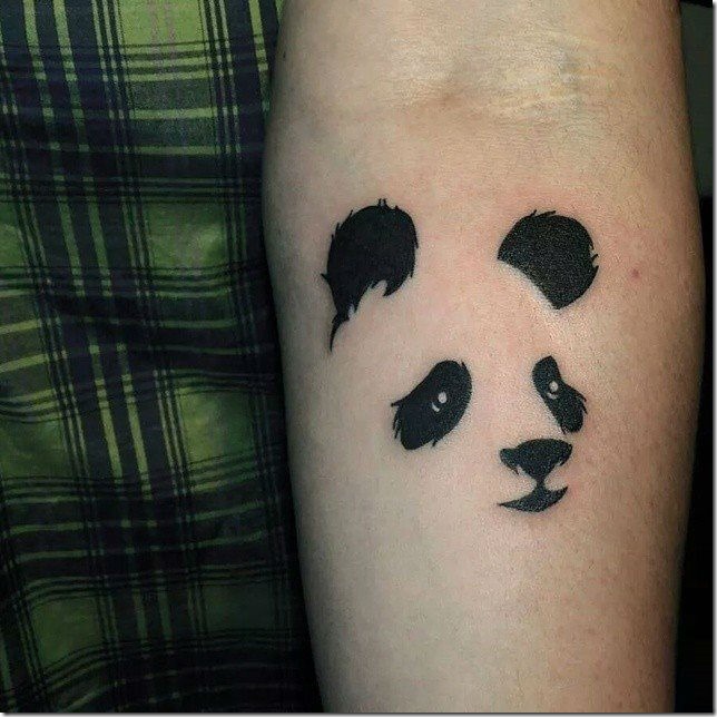 Lovable Plush Panda Tattoo Designs