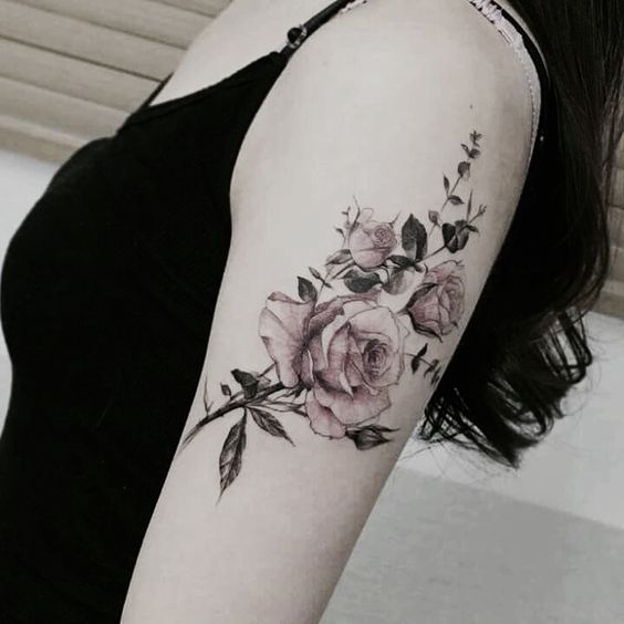 Small and delicate shoulder tattoos for girls