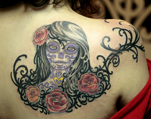 Wonderful Mexican cranium tattoos