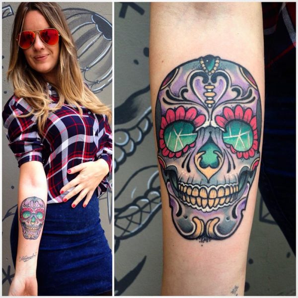 Wonderful Mexican cranium tattoos