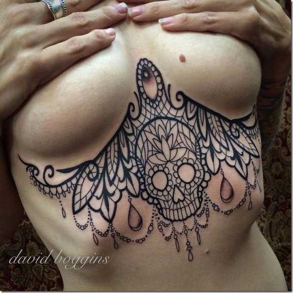 Putting Sternum Tattoo Designs For Ladies