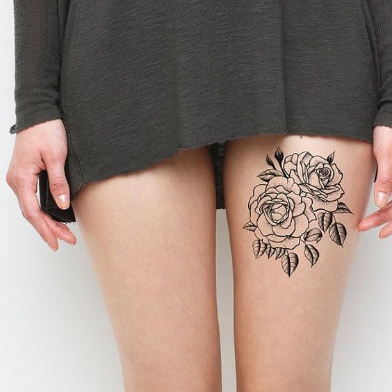 99 Roses tattoos designs for ladies