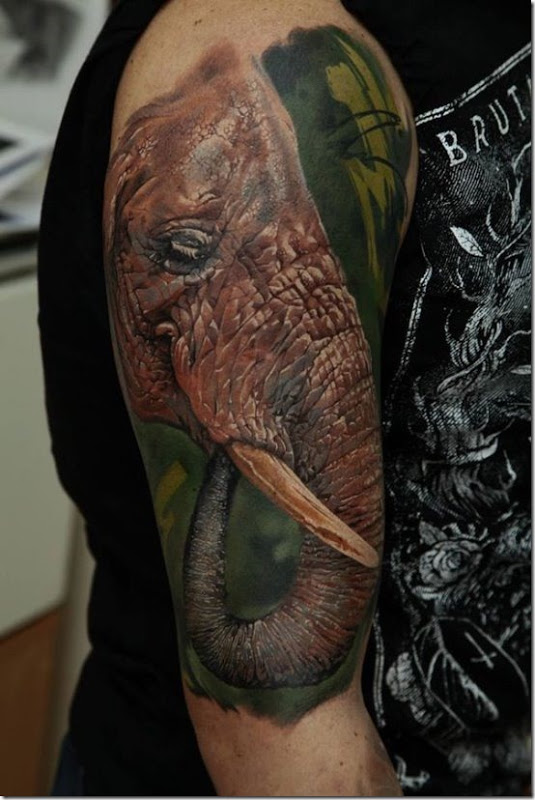 Inventive Elephant Tattoo Designs For Males And Girls