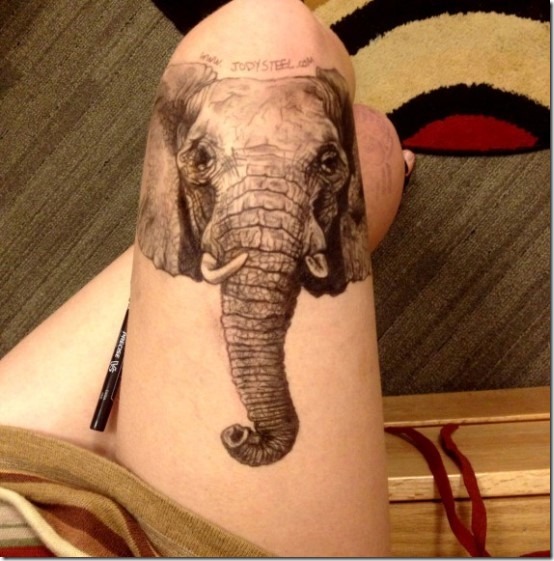 Inventive Elephant Tattoo Designs For Males And Girls