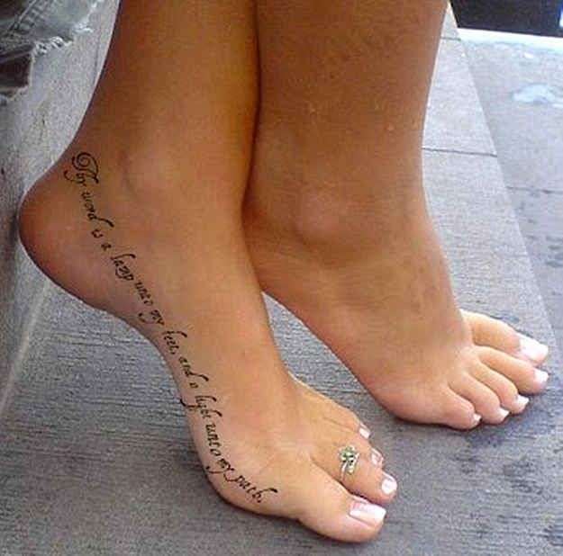 Tattoos for ladies within the foot [Creative and original designs]