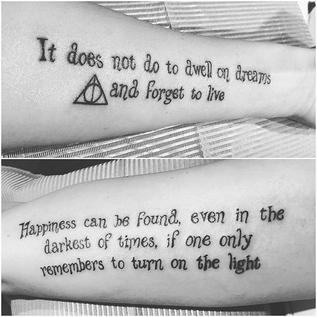 Harry Potter tattoos that it would be best to have