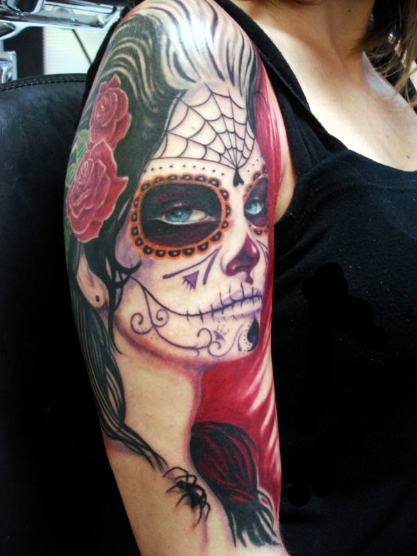 Wonderful Mexican cranium tattoos