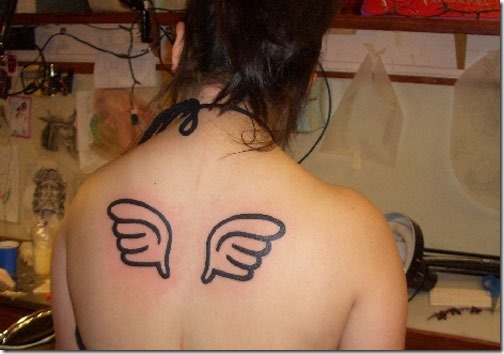 Inventive Angel Wing Tattoos