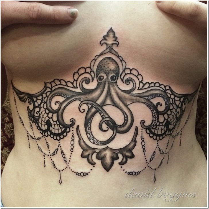 Putting Sternum Tattoo Designs For Ladies